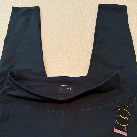 Jockey Exercise Leggings, Dark Green - Picture 2 of 5